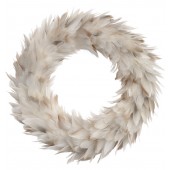 Feather Grey Christmas Wreath – Large 